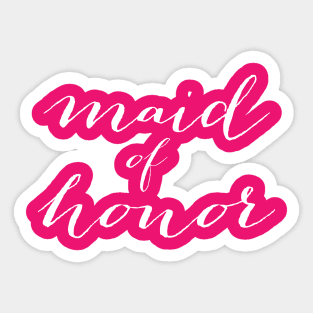 maid of honor Sticker